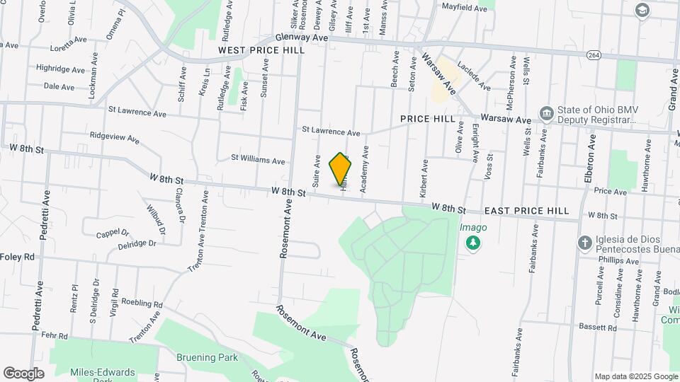 805 Harris Ave Mapa y Detalles de la Ubicación