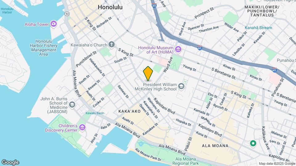 888 Kapiolani Blvd Mapa y Detalles de la Ubicación