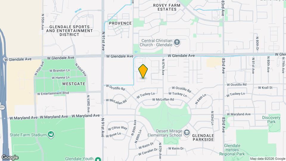 8820 W Lamar Rd Map and Location Details