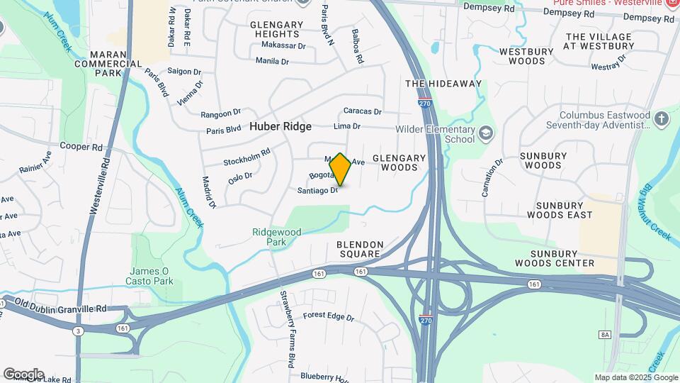 3707 Santiago Dr Map and Location Details