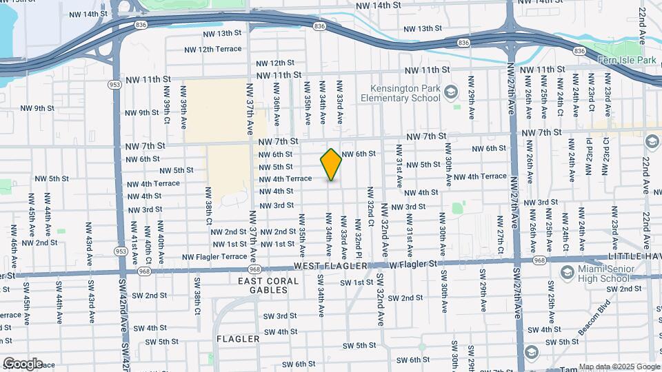 401 NW 34th Ave Map and Location Details