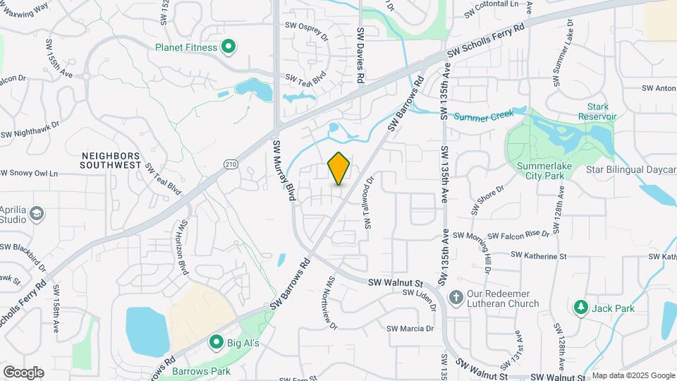 11645 SW Longspur Terrace Map and Location Details