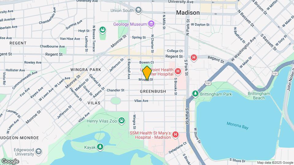 1219 Mound St Map and Location Details
