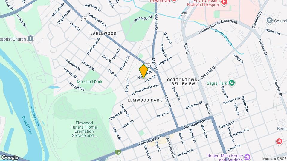 1035 Pope St Map and Location Details