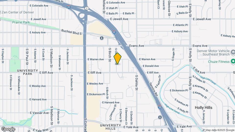 2240 S Clermont St Map and Location Details