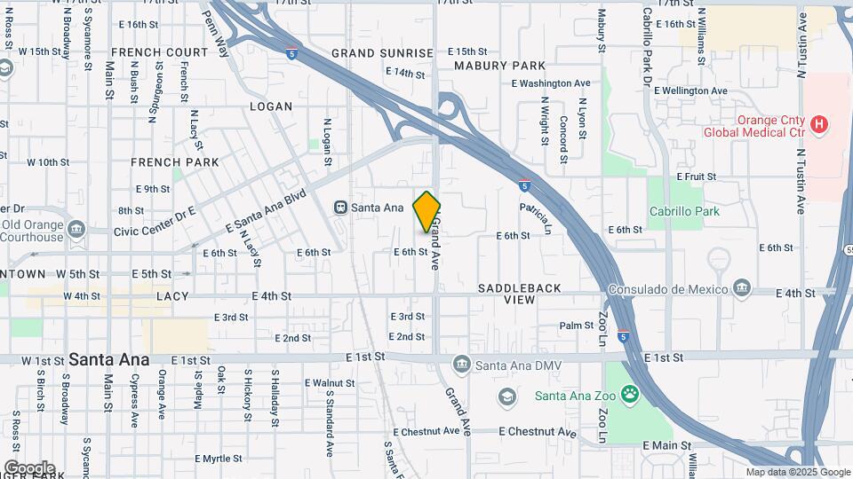 612 N Grand Ave Mapa y Detalles de la Ubicación