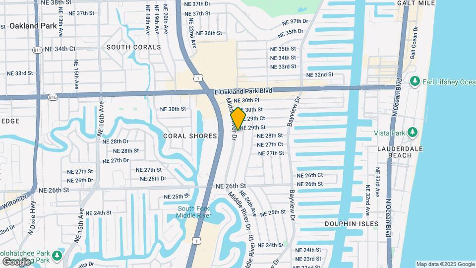 2800 Middle River Dr Map and Location Details