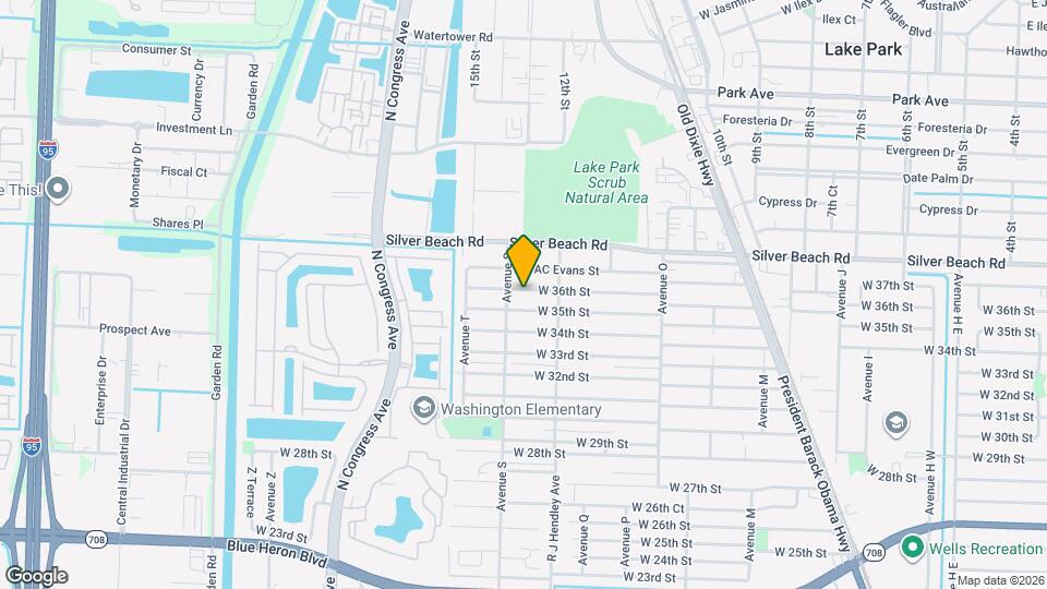 1565 W 36th St Map and Location Details