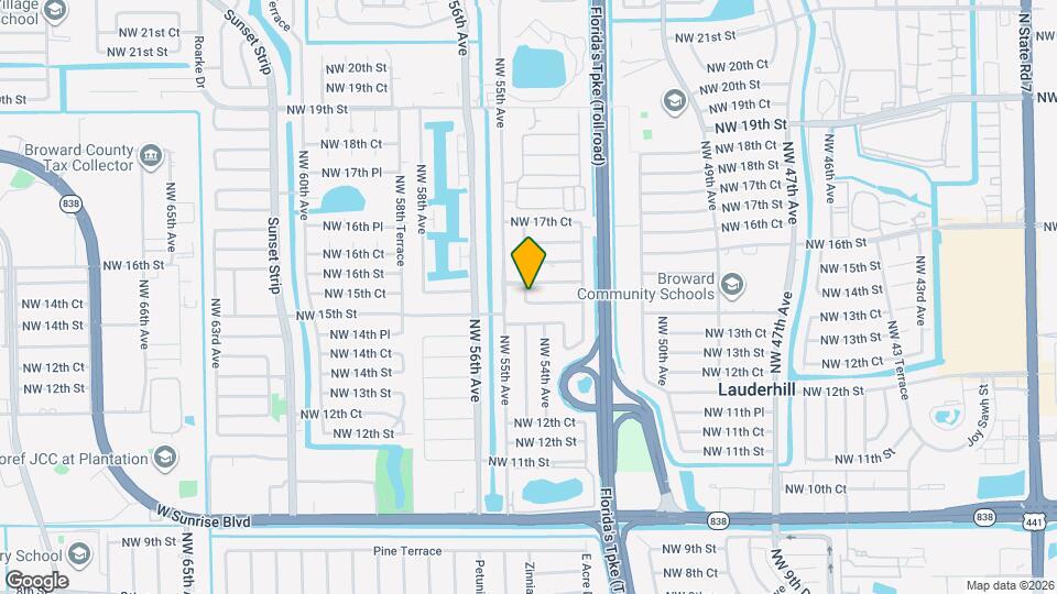 5425 NW 15th Ct, Unit #5425 Map and Location Details