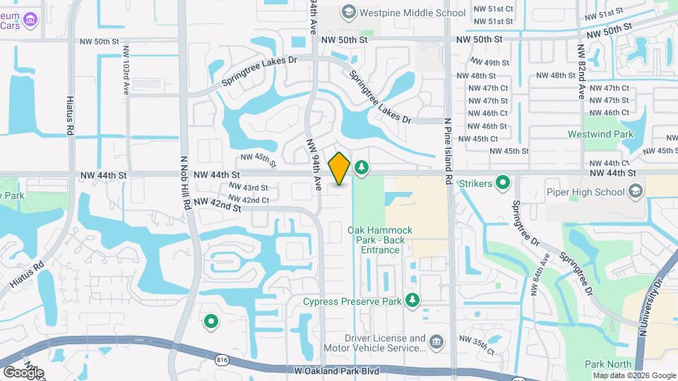 9321 NW 43rd St Map and Location Details