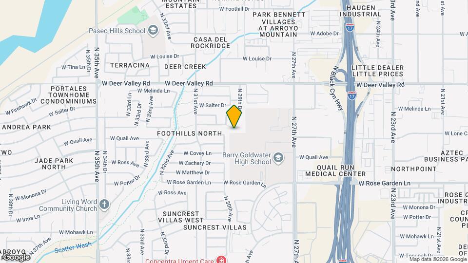 2965 W Lone Cactus Dr Map and Location Details