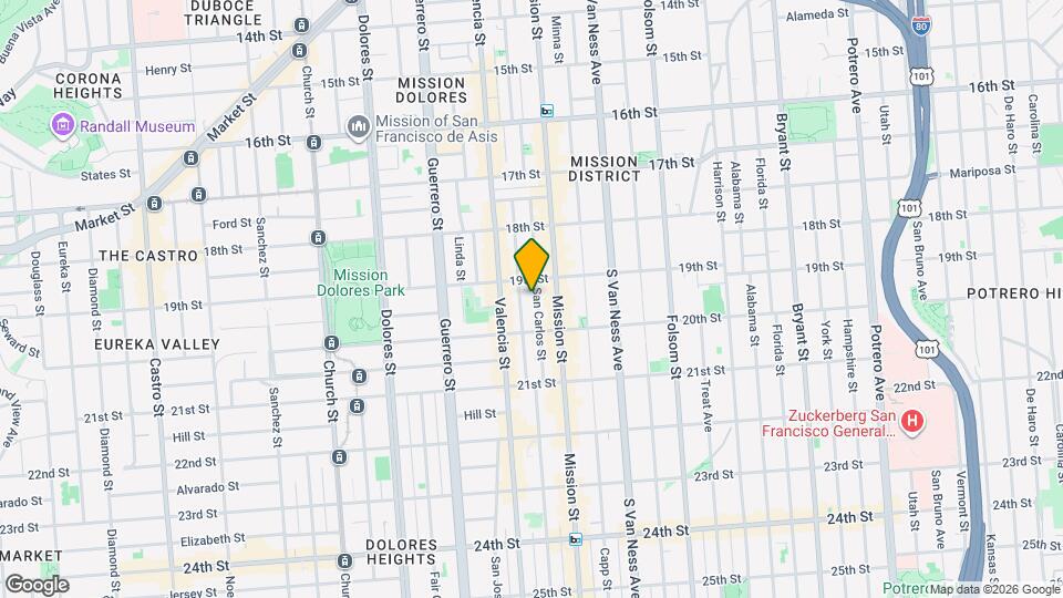 232 San Carlos St Map and Location Details