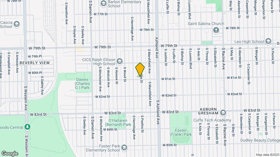 8056 S Paulina St Mapa y Detalles de la Ubicación
