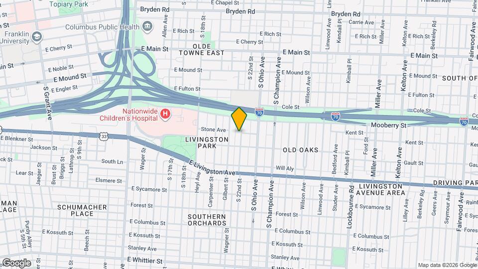 619 S 22nd St Map and Location Details