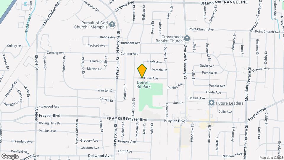 1925 Tulsa Ave Mapa y Detalles de la Ubicación