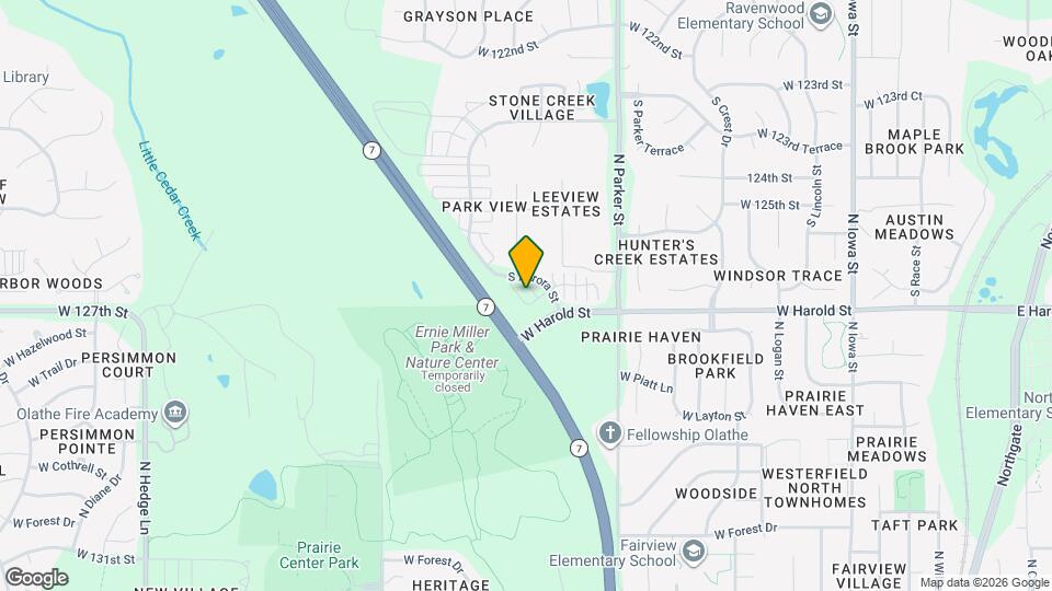 12663 S Prairie Creek Rd Map and Location Details