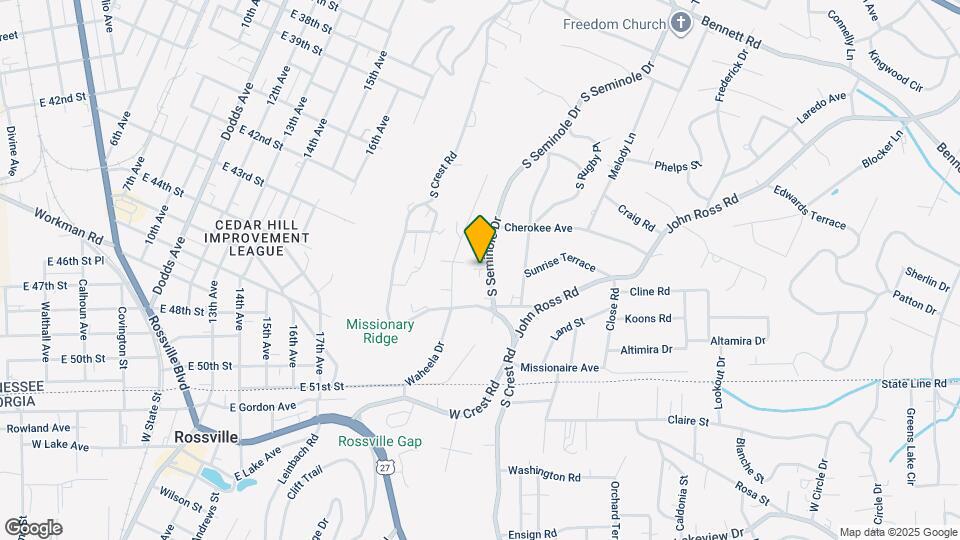 1723 S Seminole Dr, Unit Apt. B Map and Location Details