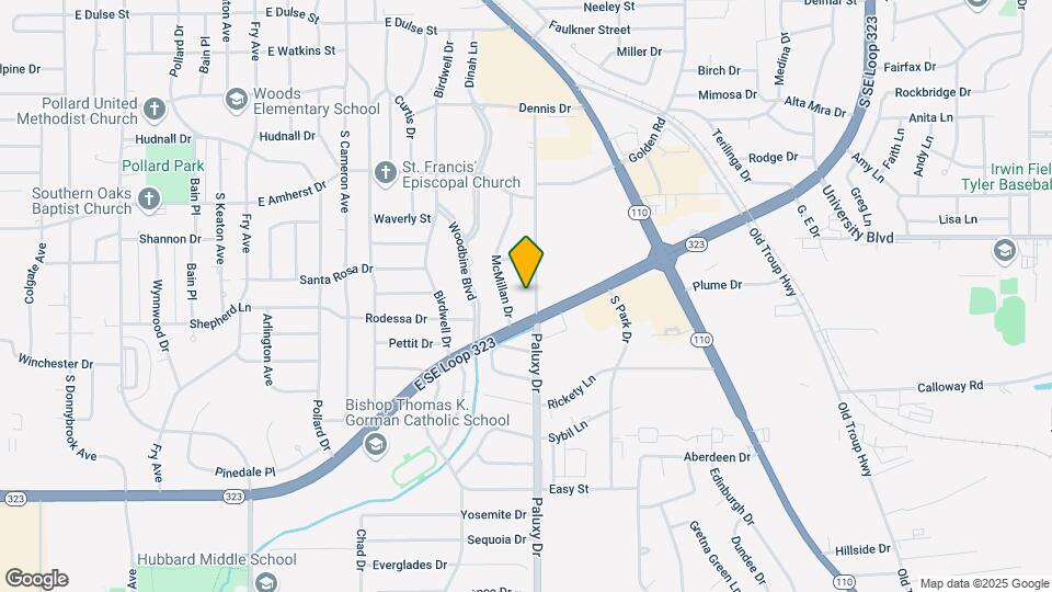 3601 Paluxy Dr Map and Location Details