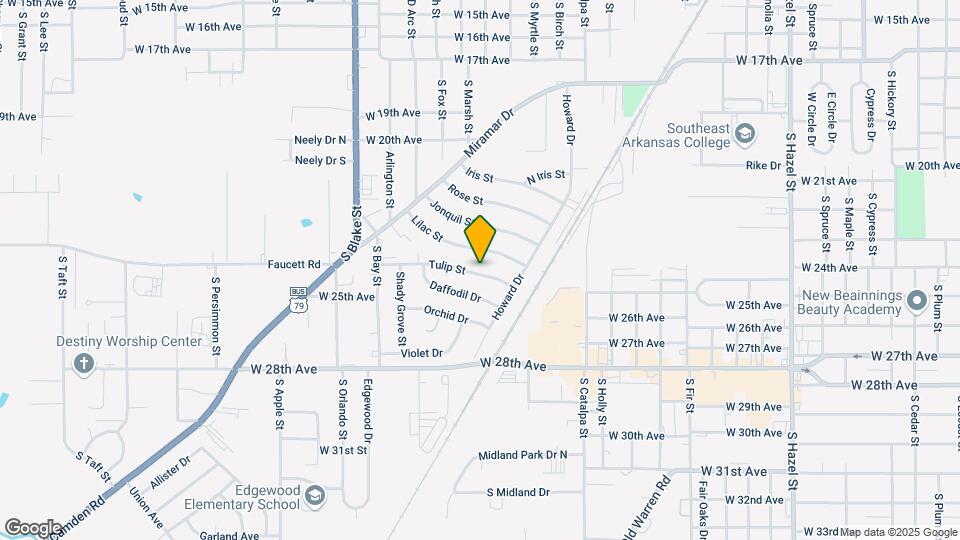 3113 Tulip St Map and Location Details