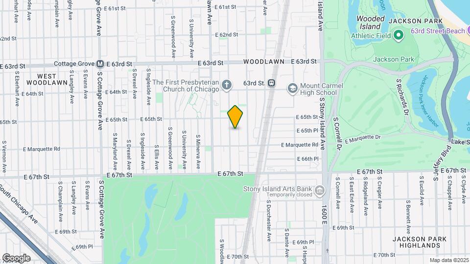 6529 S Kimbark Ave, Unit Apt. 3R Map and Location Details