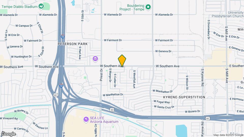 1211 W Southern Ave Mapa y Detalles de la Ubicación
