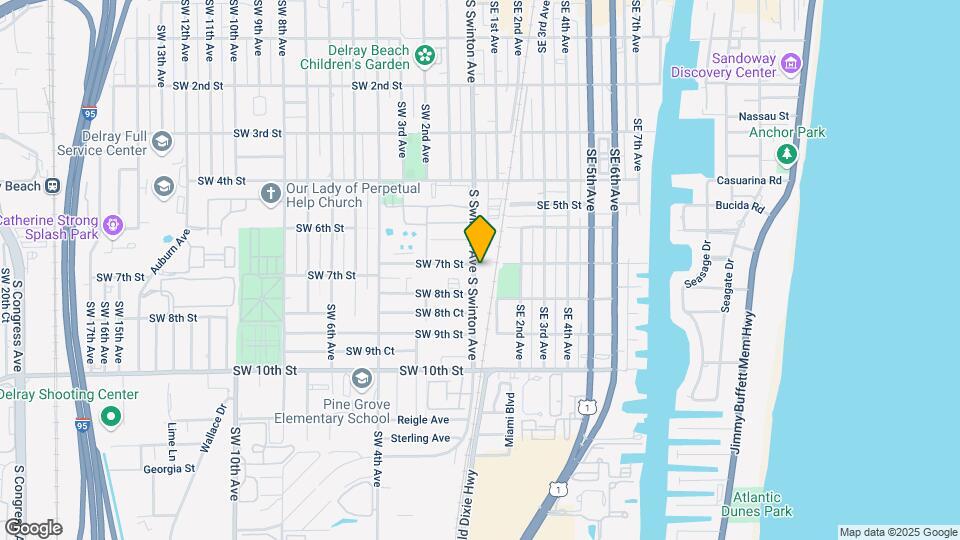 Delray Town Homes Map and Location Details