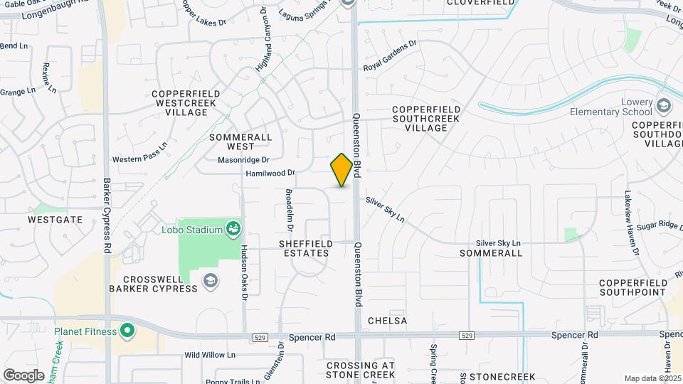17115 Sheffield Pines Ln Mapa y Detalles de la Ubicación
