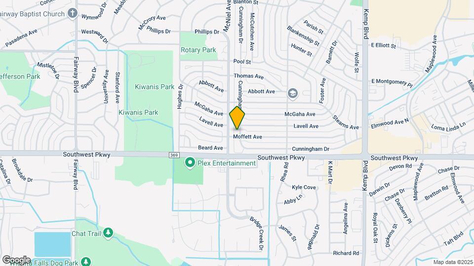 4448 Cunningham Dr Map and Location Details