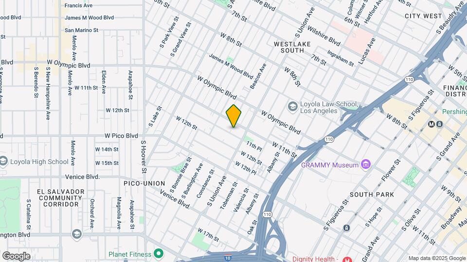 1629 W 11th Pl Map and Location Details