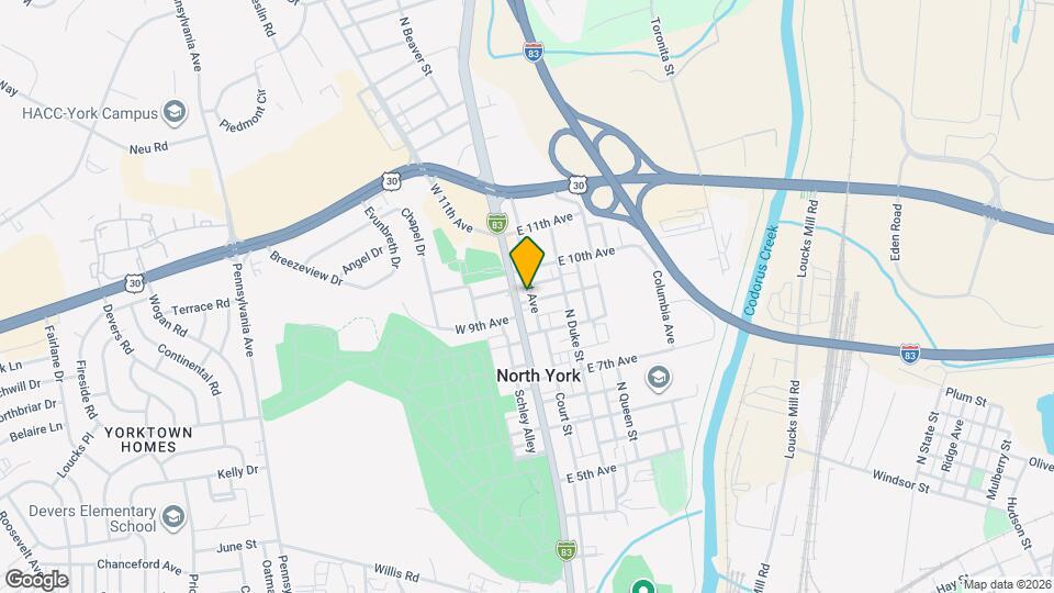 1305 N George St Map and Location Details