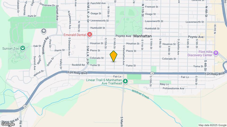 1400 Yuma St Map and Location Details