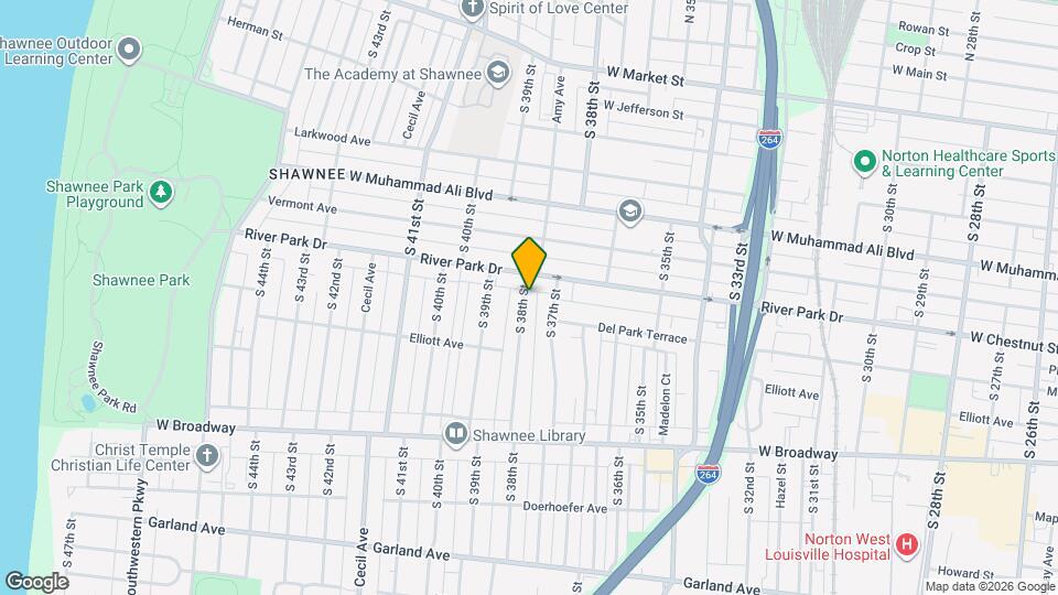 615 S 38th St Map and Location Details