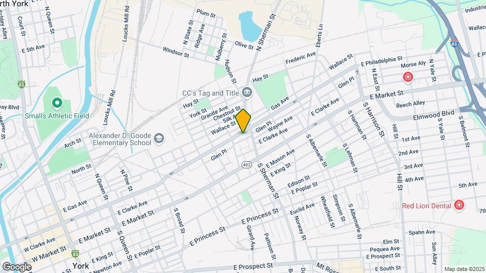 726 E Philadelphia St, York, PA 17403 Map and Location Details