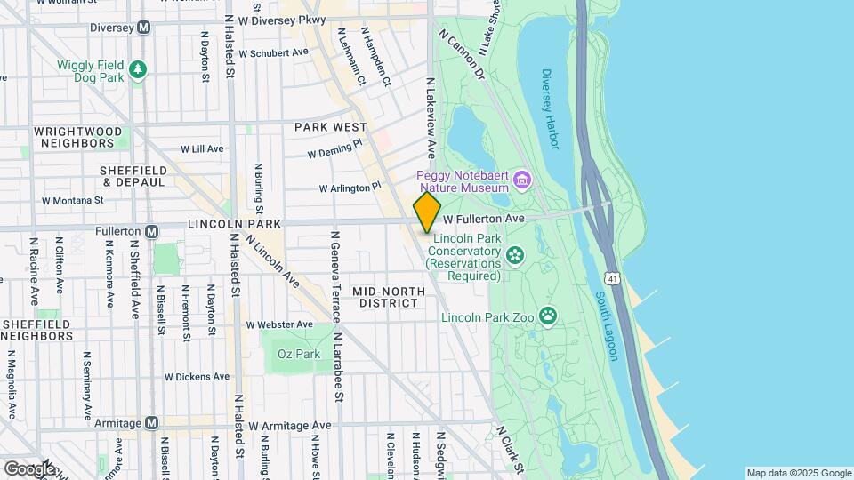 2345 N Clark St, Unit 1 Bed Map and Location Details