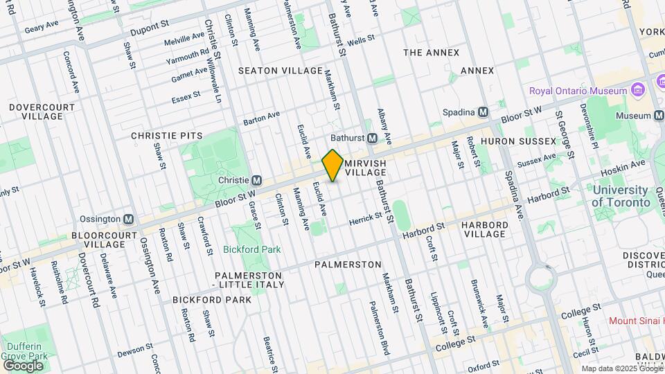 532 Palmerston Ave Map and Location Details