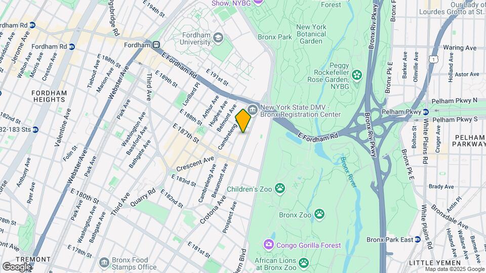 2465 Crotona Ave Map and Location Details
