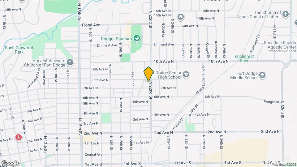 714 N 22nd St Map and Location Details