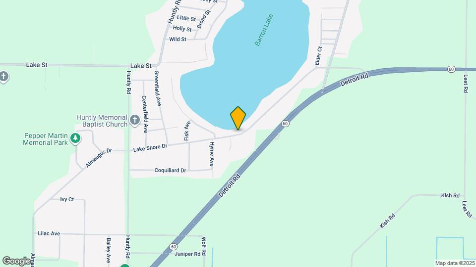 2595 Lake Shore Dr Map and Location Details