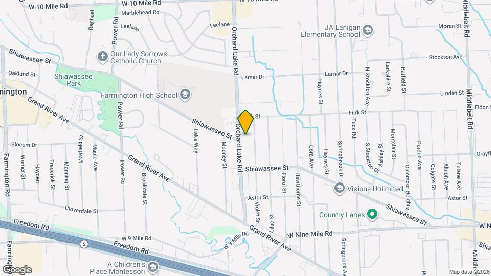 23140 Orchard Lake Rd Map and Location Details