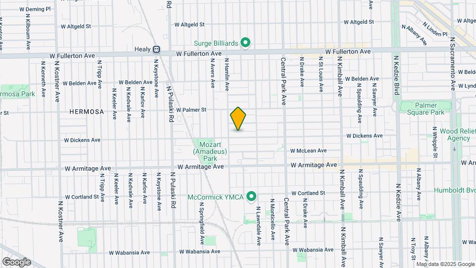 3742 W Dickens Ave Map and Location Details