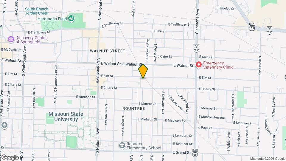 1438 E Elm St Map and Location Details