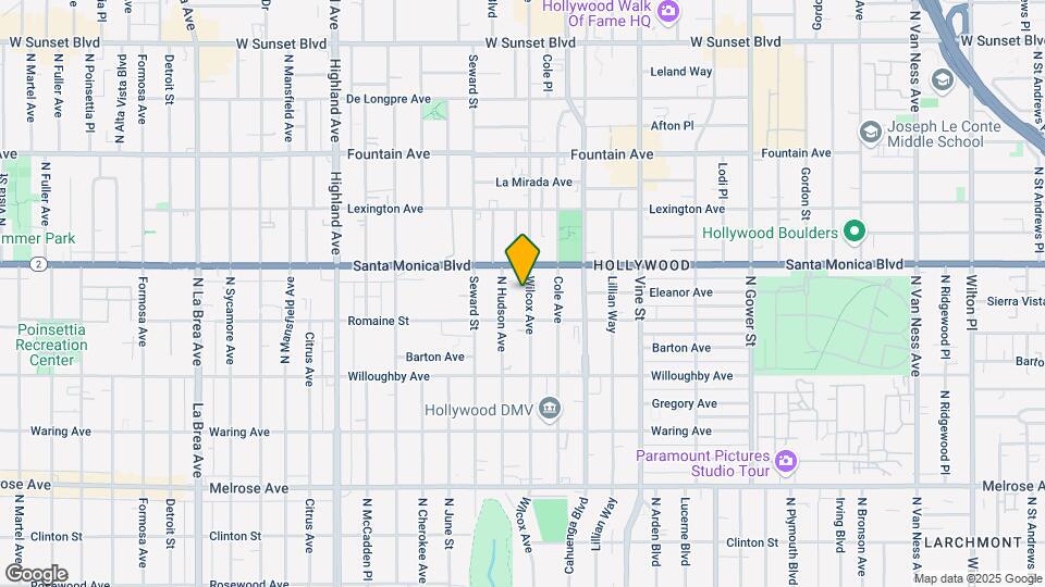 1025 Wilcox Ave Map and Location Details
