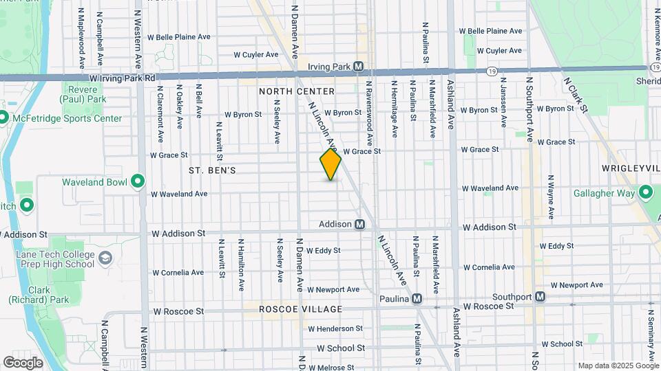 1906 W Waveland Ave Map and Location Details
