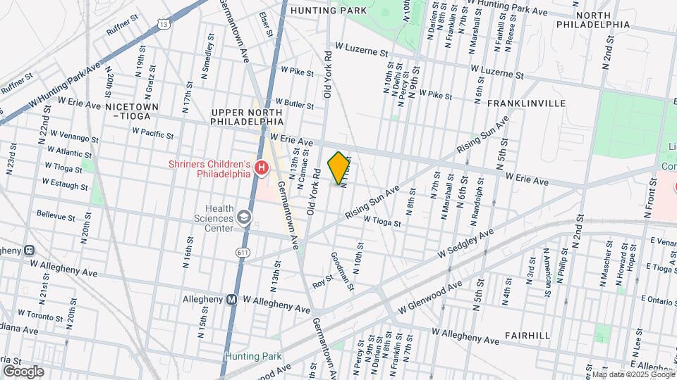 3548 N 11th St Map and Location Details