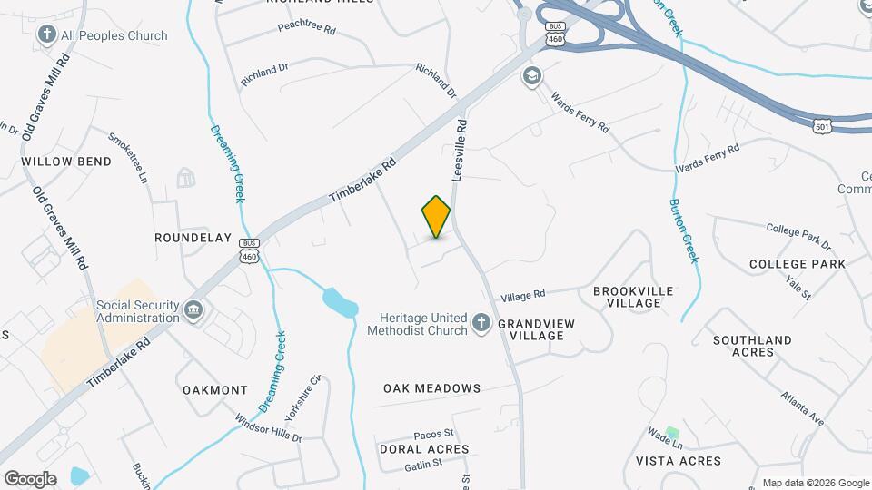 536 Leesville Rd Map and Location Details