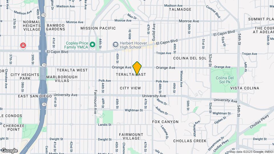 4126 Menlo Ave Mapa y Detalles de la Ubicación