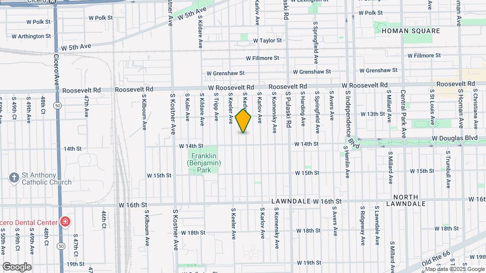 1340 S Kedvale Ave Map and Location Details