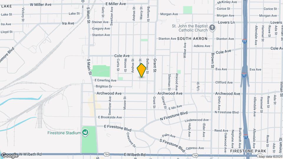 1423 Marcy St Map and Location Details