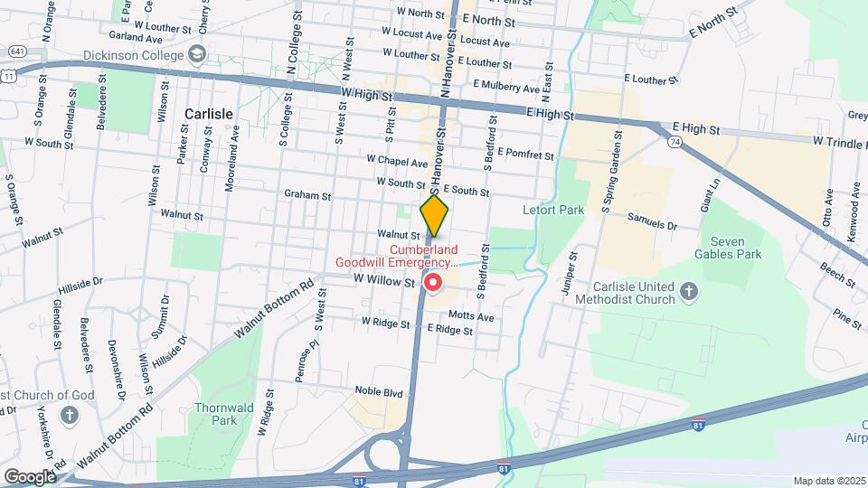301 S Hanover St Map and Location Details