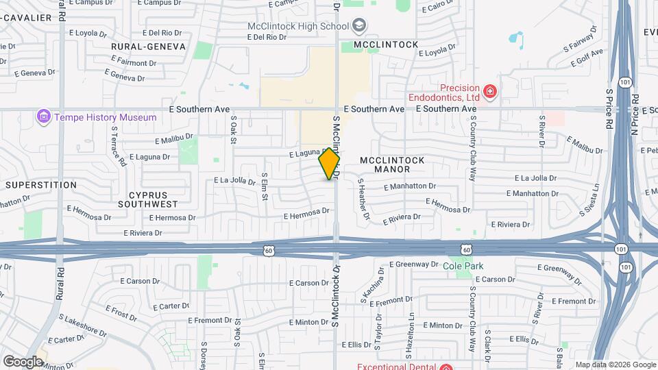 1735 E La Jolla Dr Map and Location Details